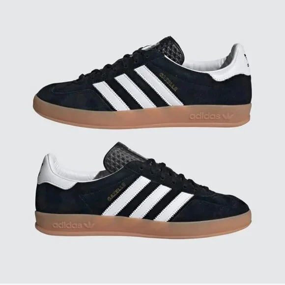 Adidas Gazelle Indoor Sneakers - Black with white - Picture 2 of 4